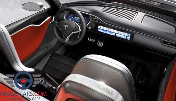 Dashboard view of Tesla Roadster of 2018 year