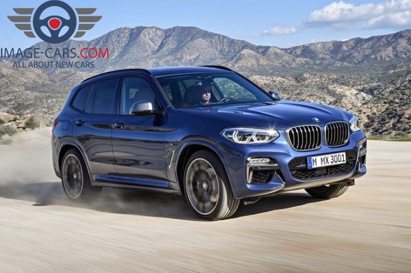Front-right side view of BMW X3 of 2018 year