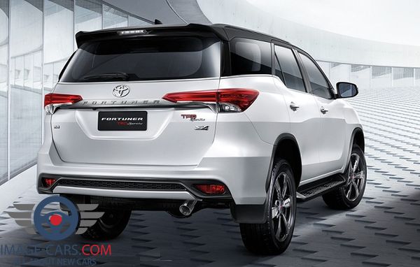Rear view of Toyota Fortuner of 2018 year