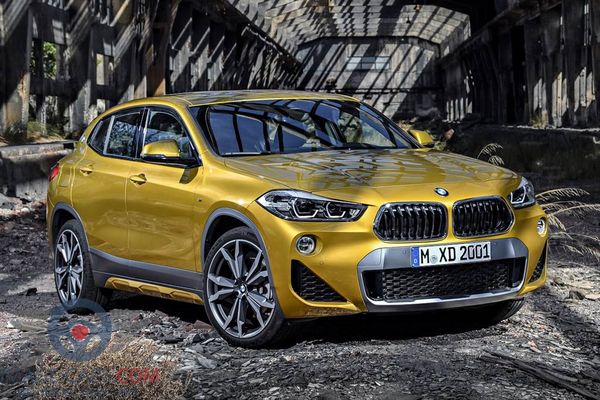Front Right side of BMW X2 of 2018 year