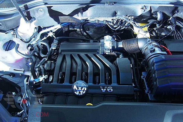 Engine view of Volkswagen Atlas of 2017 year