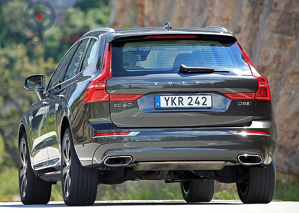 Rear view of Volvo XC60 of 2018 year