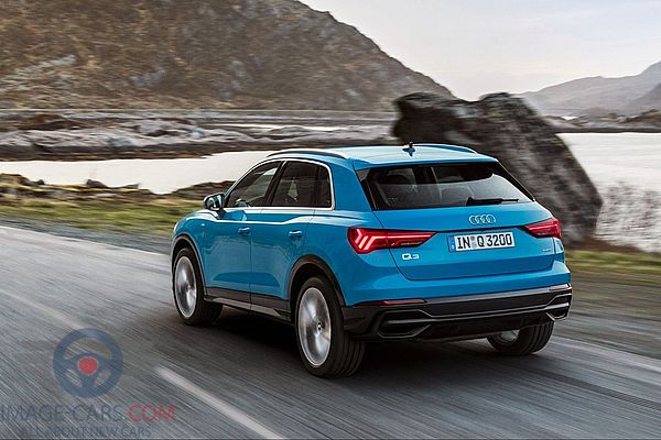 Rear view of Audi Q3 of 2018 year