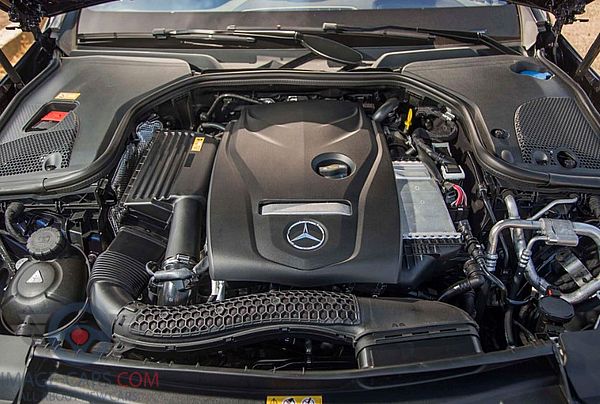 Engine view of Mercedes Benz C class of 2019 year