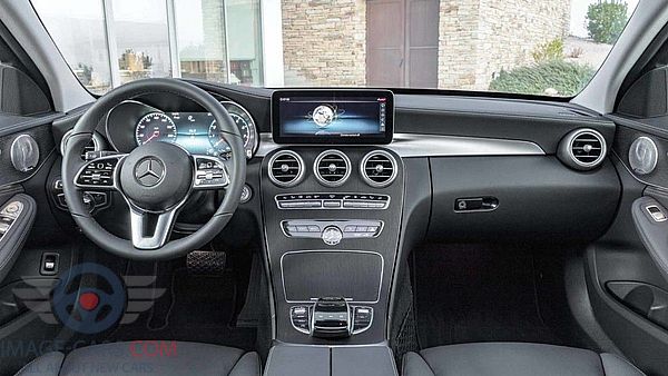 Dashboard view of Mercedes Benz C class of 2019 year