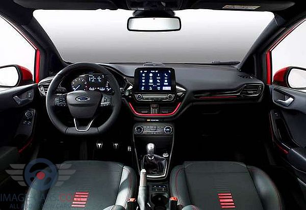 Dashboard view of Ford Fiesta of 2018 year