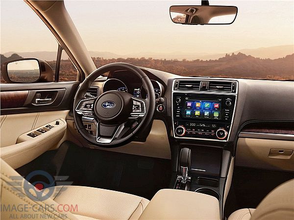 Dashboard view of Subaru Outback of 2018 year