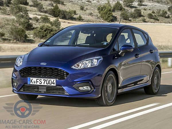 Front view of Ford Fiesta of 2018 year