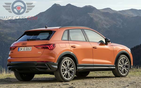 Rear Right side of Audi Q3 of 2018 year