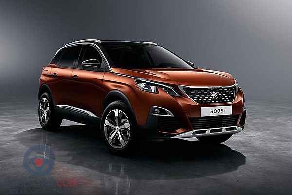 Front Right side of Peugeot 3008 of 2018 year