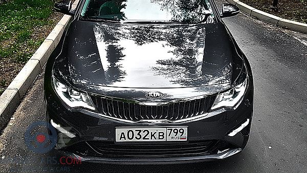 Front view of Kia Optima of 2019 year