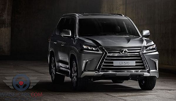Front view of Lexus LX 570 of 2018 year