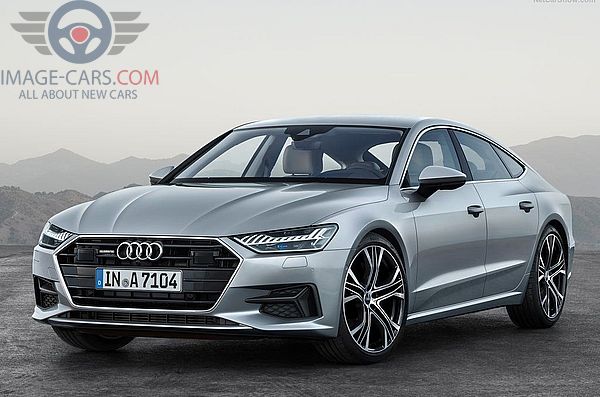 Front view of Audi A7 of 2018 year