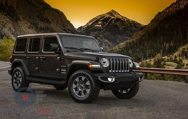 Front Right side of Jeep Wrangler of 2018 year