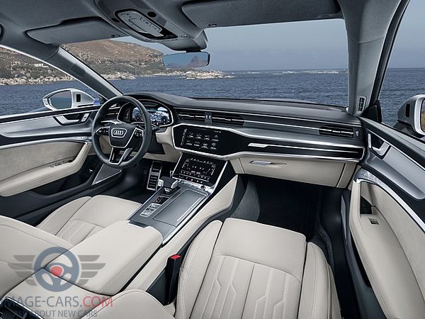 Dashbord view of Audi A7 of 2018 year