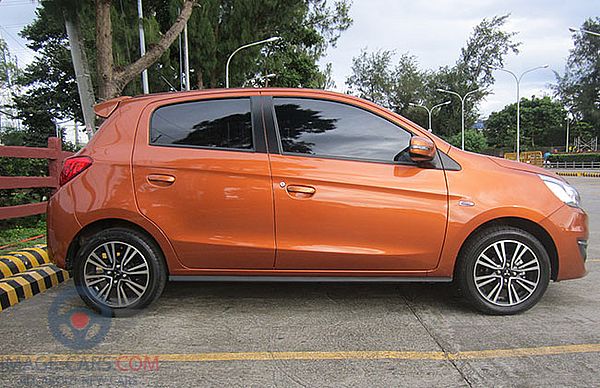 Right side of Mitsubishi Mirage of 2018 year