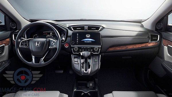 Dashboard view of Honda CR-V of 2018 year