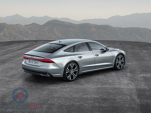 Rear Right side of Audi A7 of 2018 year
