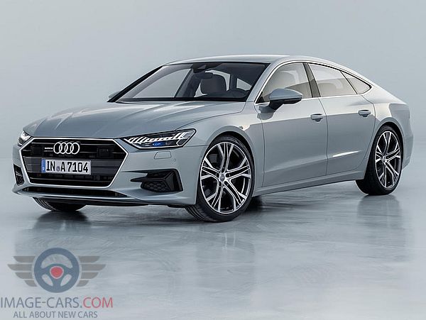 Front Left side of Audi A7 of 2018 year