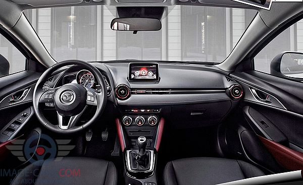 Dashboard view of Mazda CX3 of 2017 year