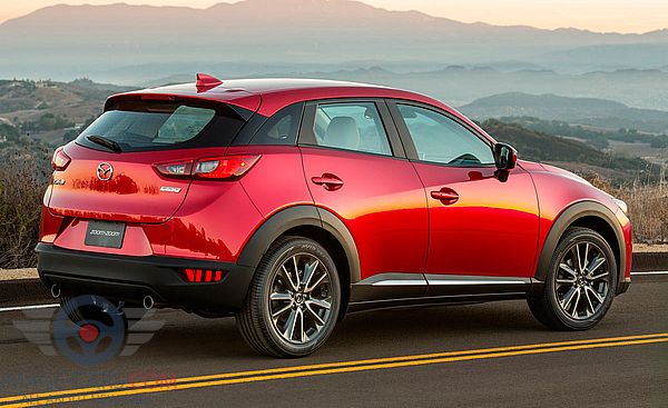 Rear Right side of Mazda CX3 of 2017 year