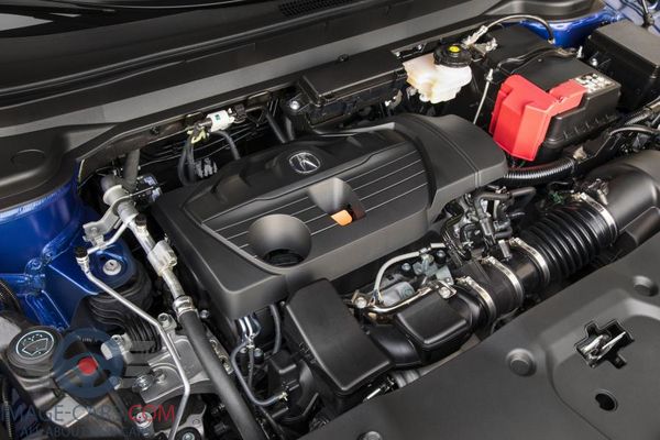Engine view of Acura RDX of 2018 year