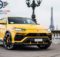 Front view of Lamborghini Urus of 2018 year