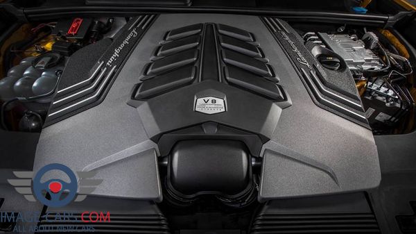 Engine view of Lamborghini Urus of 2018 year