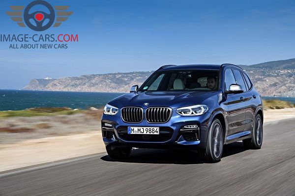 Front view of BMW X3 of 2018 year