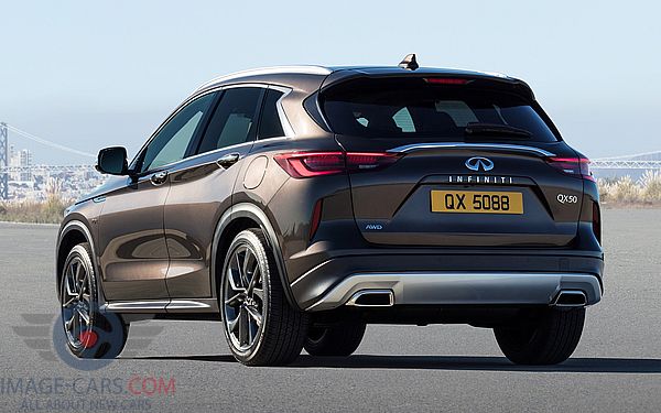 Rear view of Infiniti QX50 of 2019 year