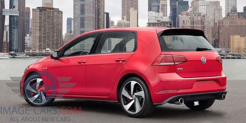 Rear Right side of Volkswagen Golf of 2018 year