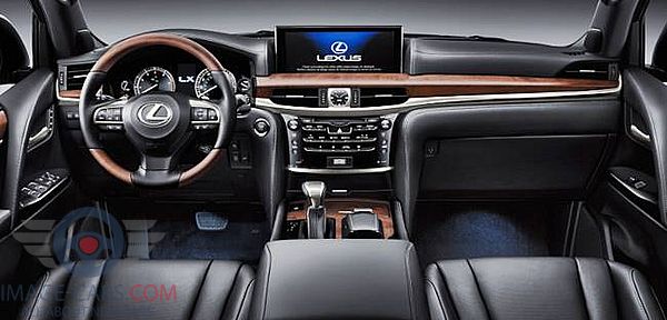 Dashboard view of Lexus LX 570 of 2018 year