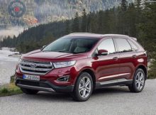 Front Left side of Ford Edge of 2017 year
