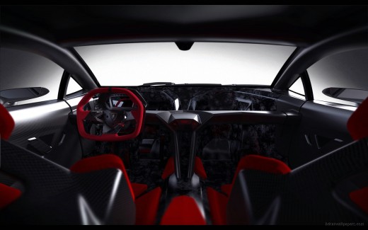 2010 Lamborghini Sesto Elemento Concept Interior Wallpaper