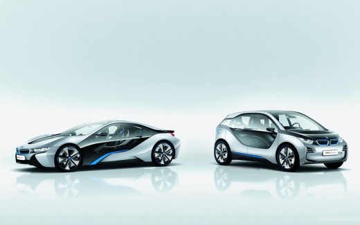 2012 BMW i8 & i3 Concept Cars 5 Wallpaper