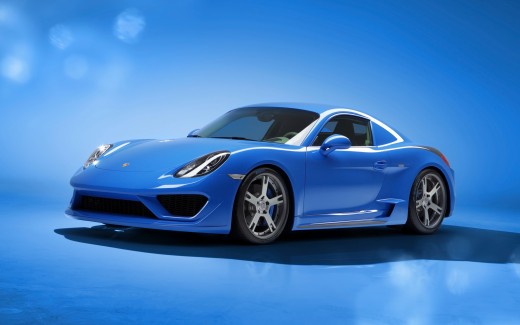 2014 Studiotorino Porsche Cayman Moncenisio Blue Wallpaper