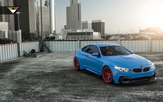 2015 Vorsteiner BMW M4 GTRS4 Yas Marina Blue Wallpaper