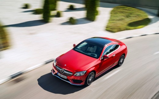 2016 Mercedes Benz C Class Coupe Red Wallpaper