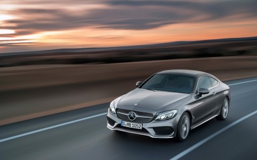 2016 Mercedes Benz C Class Coupe Red Grey Wallpaper