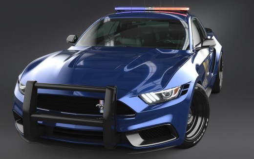 2017 Ford Mustang NotchBack Design Police 3 Wallpaper
