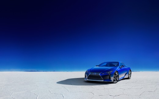2018 Lexus LC 500h Structural Blue 4K Wallpaper