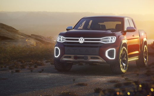 2018 Volkswagen Atlas Tanoak Pickup Truck Concept 4K Wallpaper