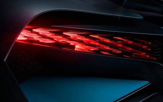 2019 Bugatti Divo LED Tail Lights 4K Wallpaper