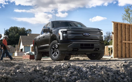 2022 Ford F-150 Lightning Pro 4K Wallpaper