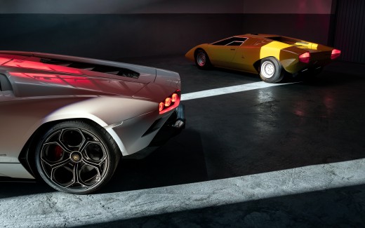 2022 Lamborghini Countach LPI 800-4 & 1971 Lamborghini Countach LP500 4 Wallpaper