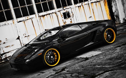 360 Forged Black Lamborghini Gallardo 3 Wallpaper