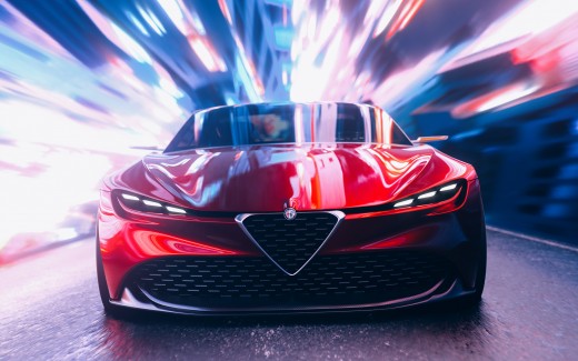 Alfa Romeo Zagato CGI 4K Wallpaper