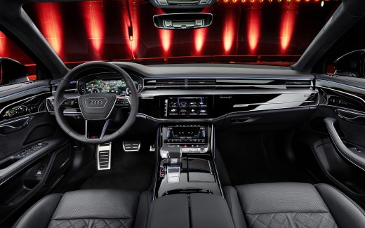 Audi A8 quattro S line 2021 4K Interior Wallpaper