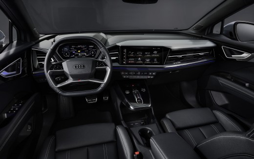 Audi Q4 Sportback 50 e-tron S line 2021 4K Interior Wallpaper