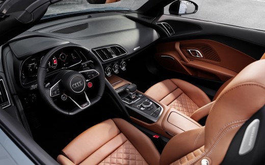Audi R8 Spyder V10 performance RWD 2021 4K Interior Wallpaper